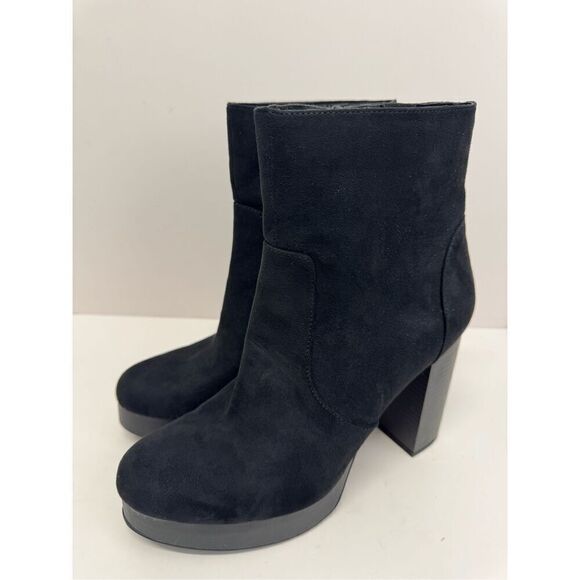 Sun+Stone Platform Booties Size 8 Womens Black High Heel Evening Boots - Picture 3 of 10